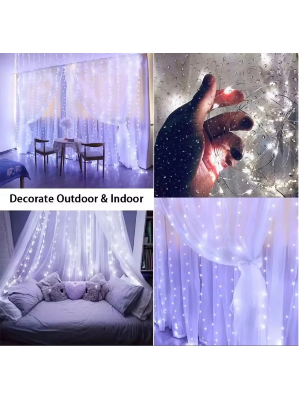 String Lights LED USB Remote - Christmas, Holiday, Party, Fairy - Warm Colored